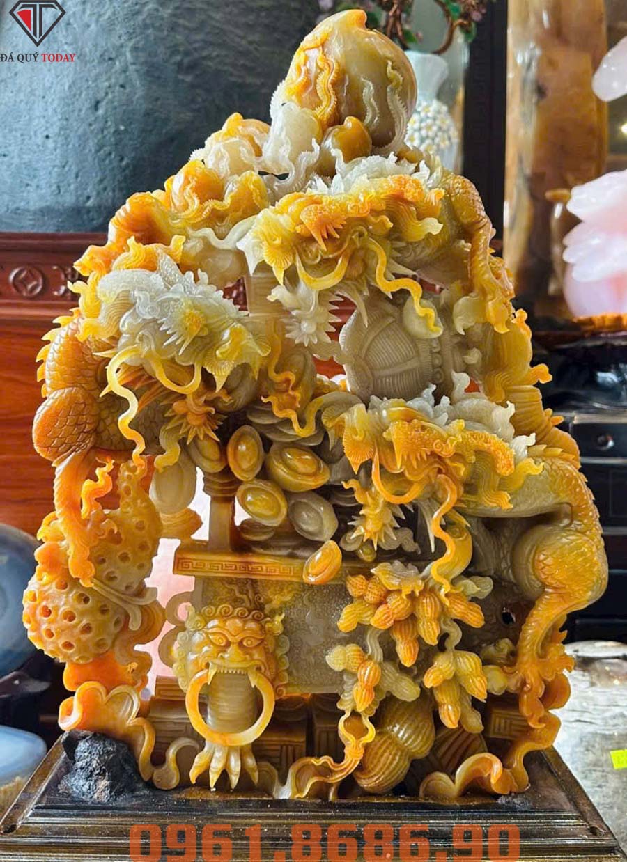 Tam long hội tụ bằng ngọc thọ sơn