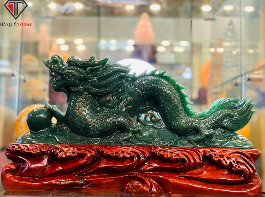 Tượng rồng đá xanh phong thủy