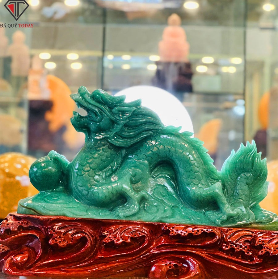 Rồng đá xanh phong thủy