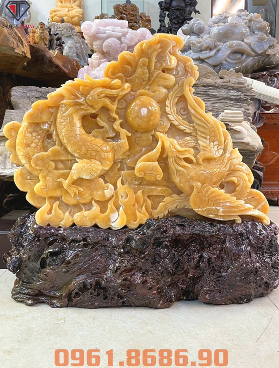 Tượng rồng phương sum vầy bằng ngọc hoàng Long